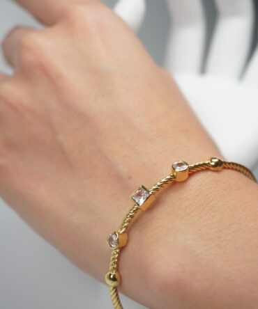 Pulsera diamante cuadrado