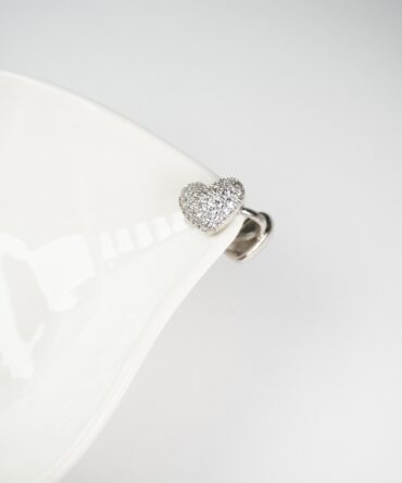 Earcuff corazón doble