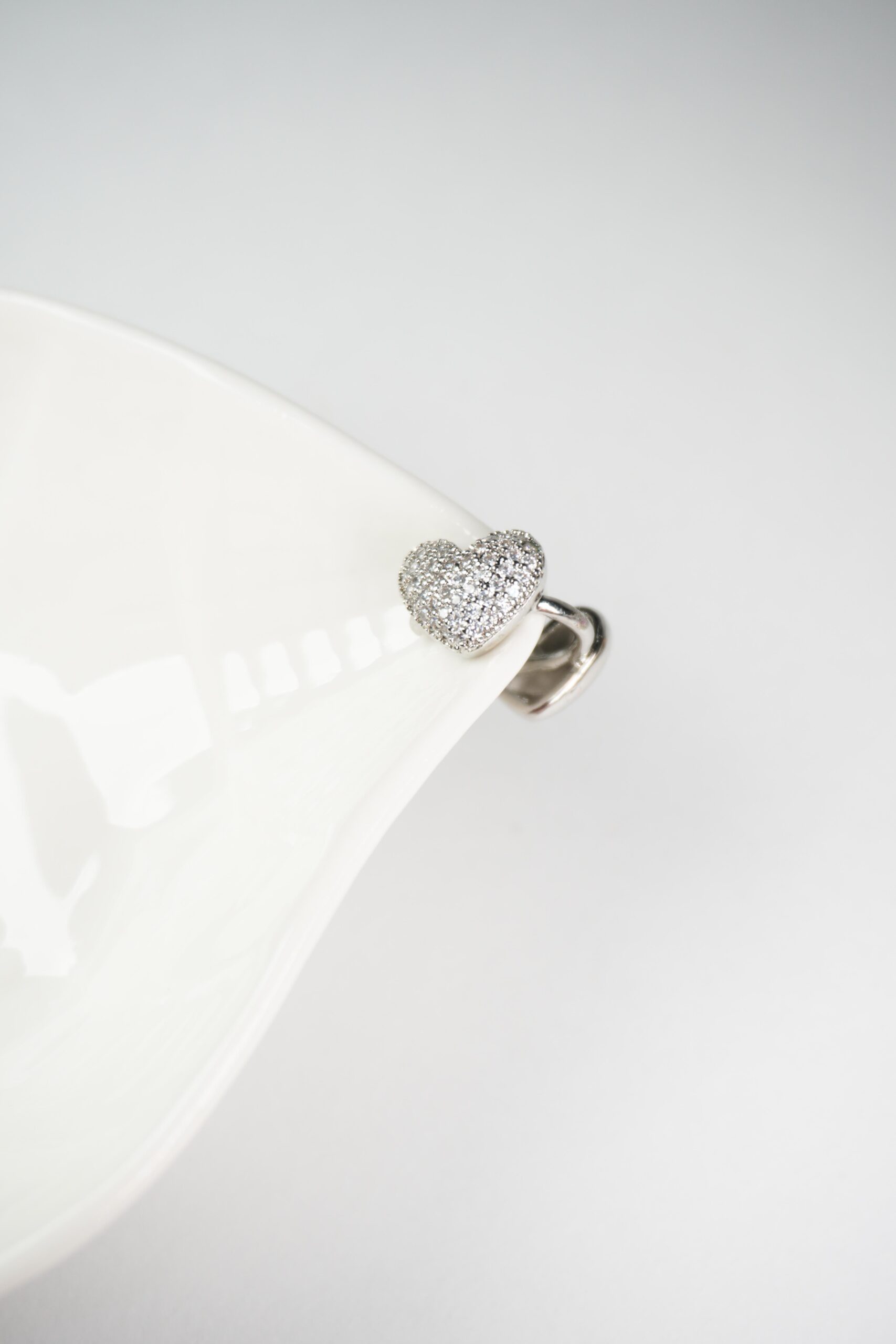 Earcuff corazón doble