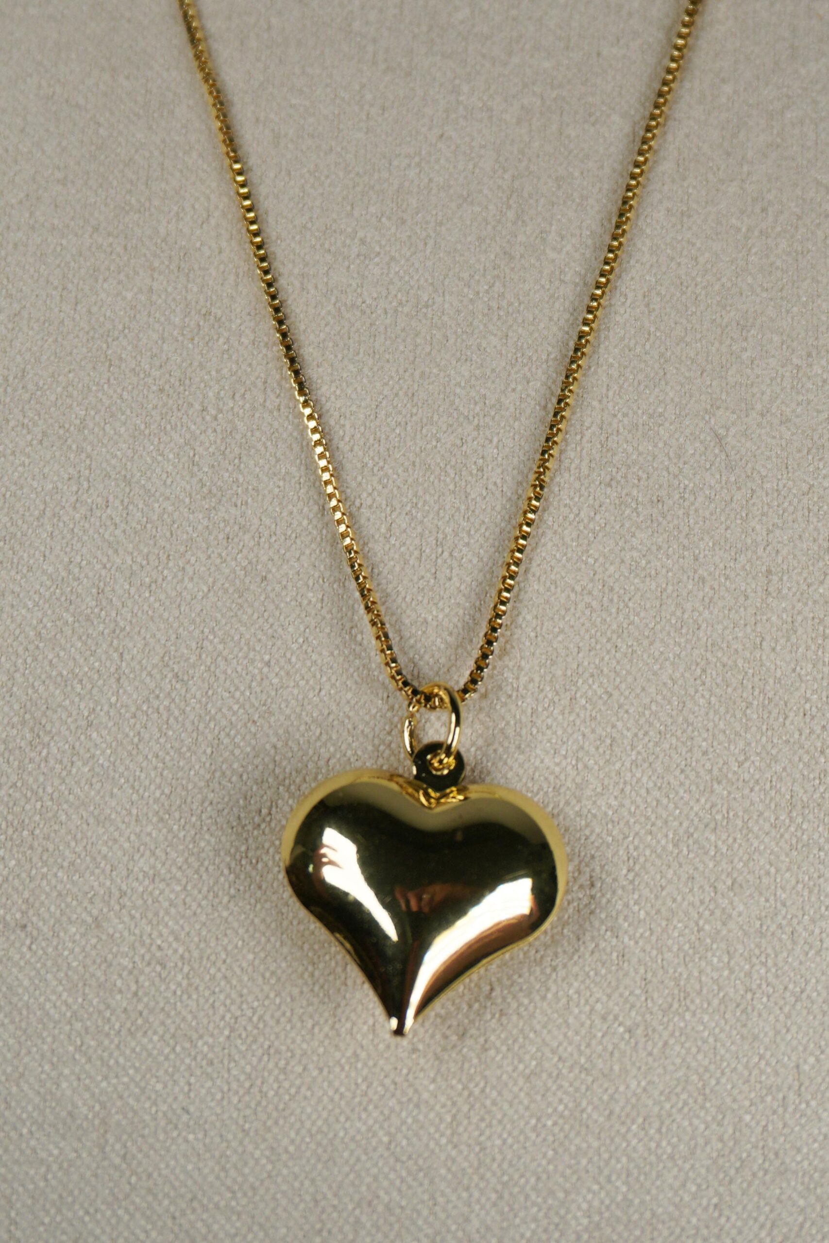 Cadena de corazón dorado - Imagen 2