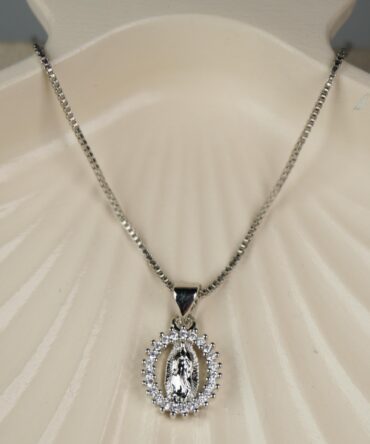 Cadena Virgen plateada