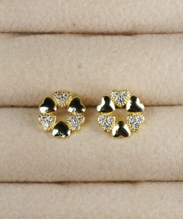 Topitos trío de corazón dorado