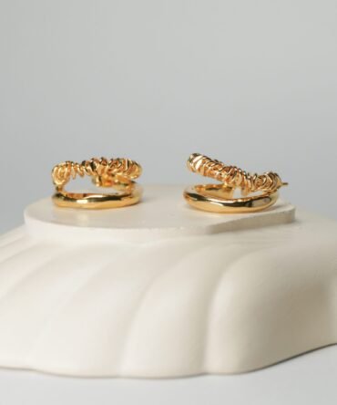 Aretes dobles de resorte