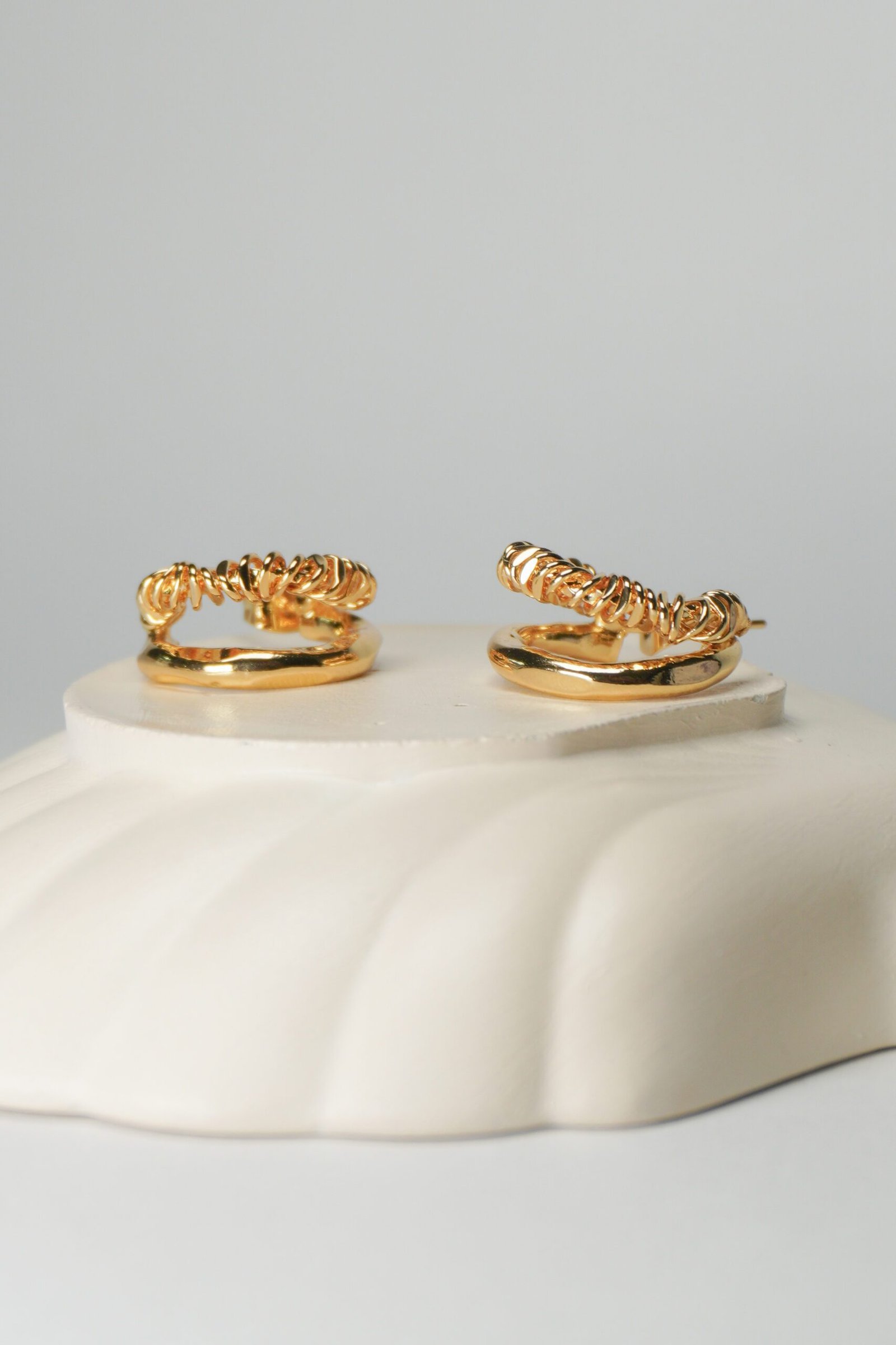 Aretes dobles de resorte