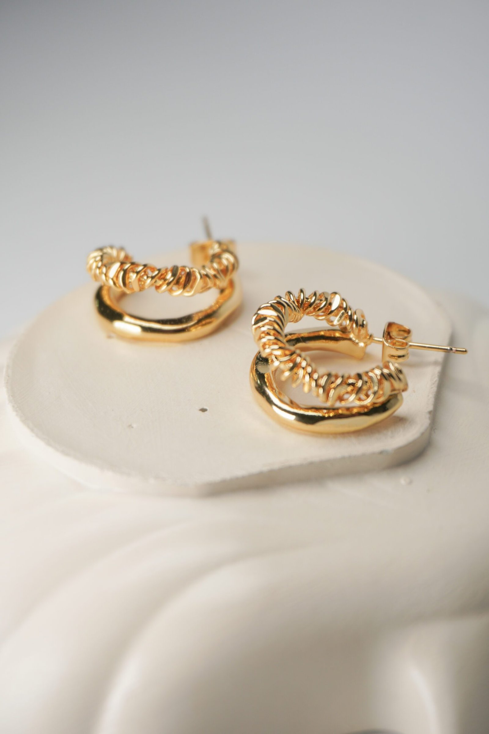 Aretes dobles de resorte - Imagen 2