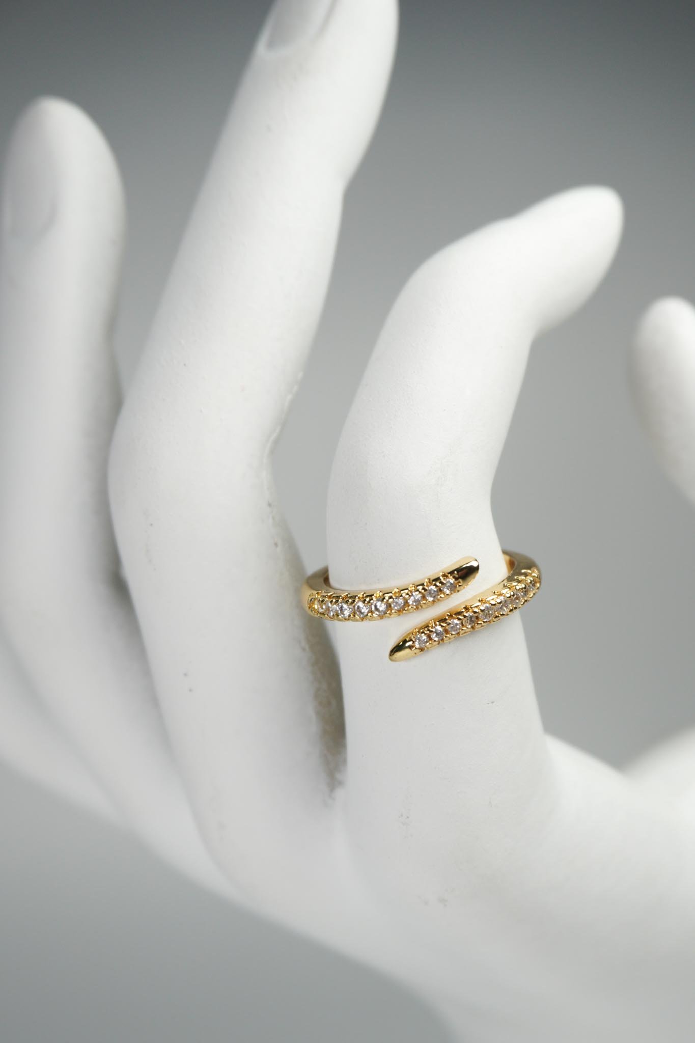 Anillo doble diamantado