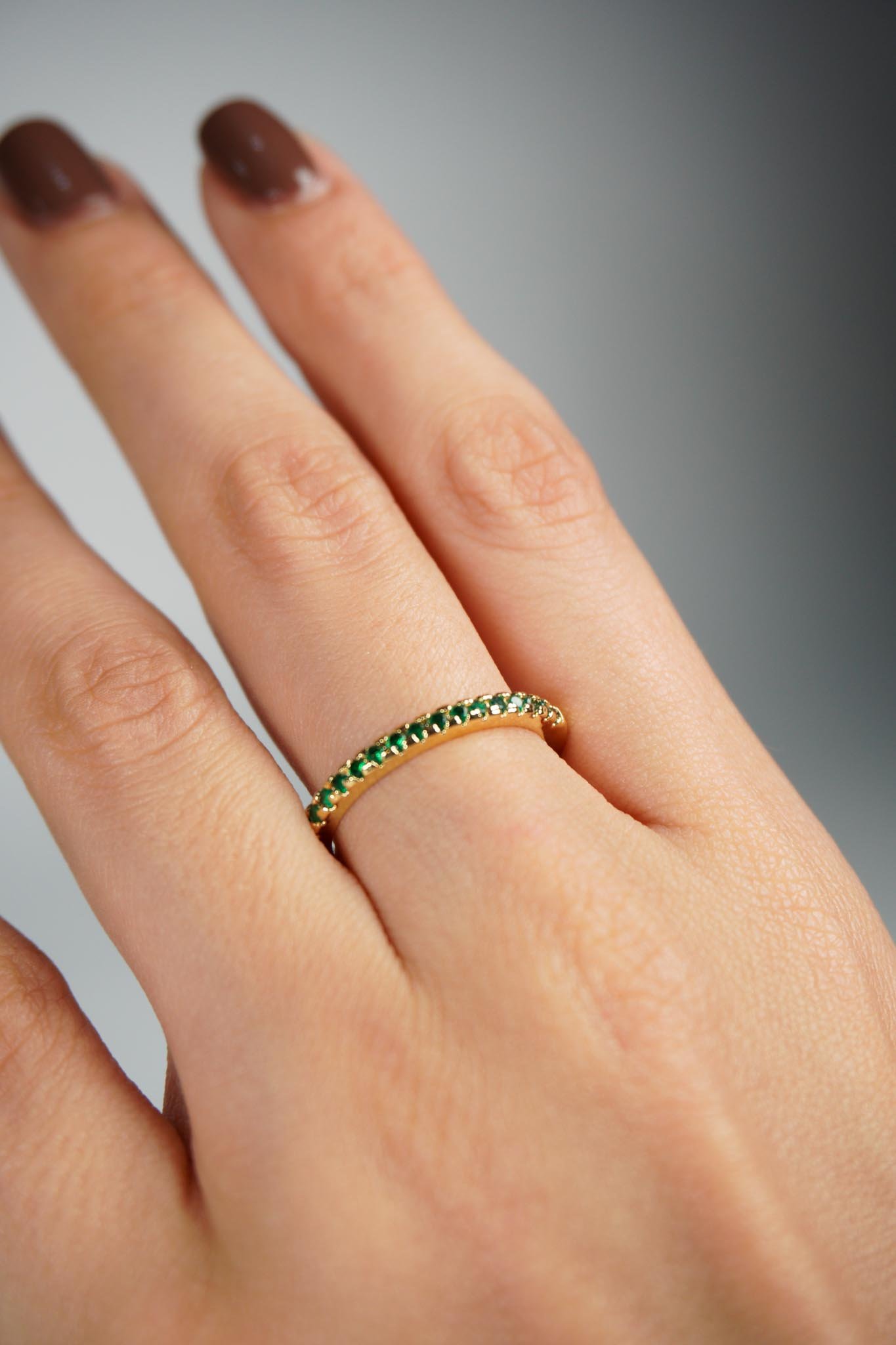 Anillo delgado de esmeraldas - Imagen 2