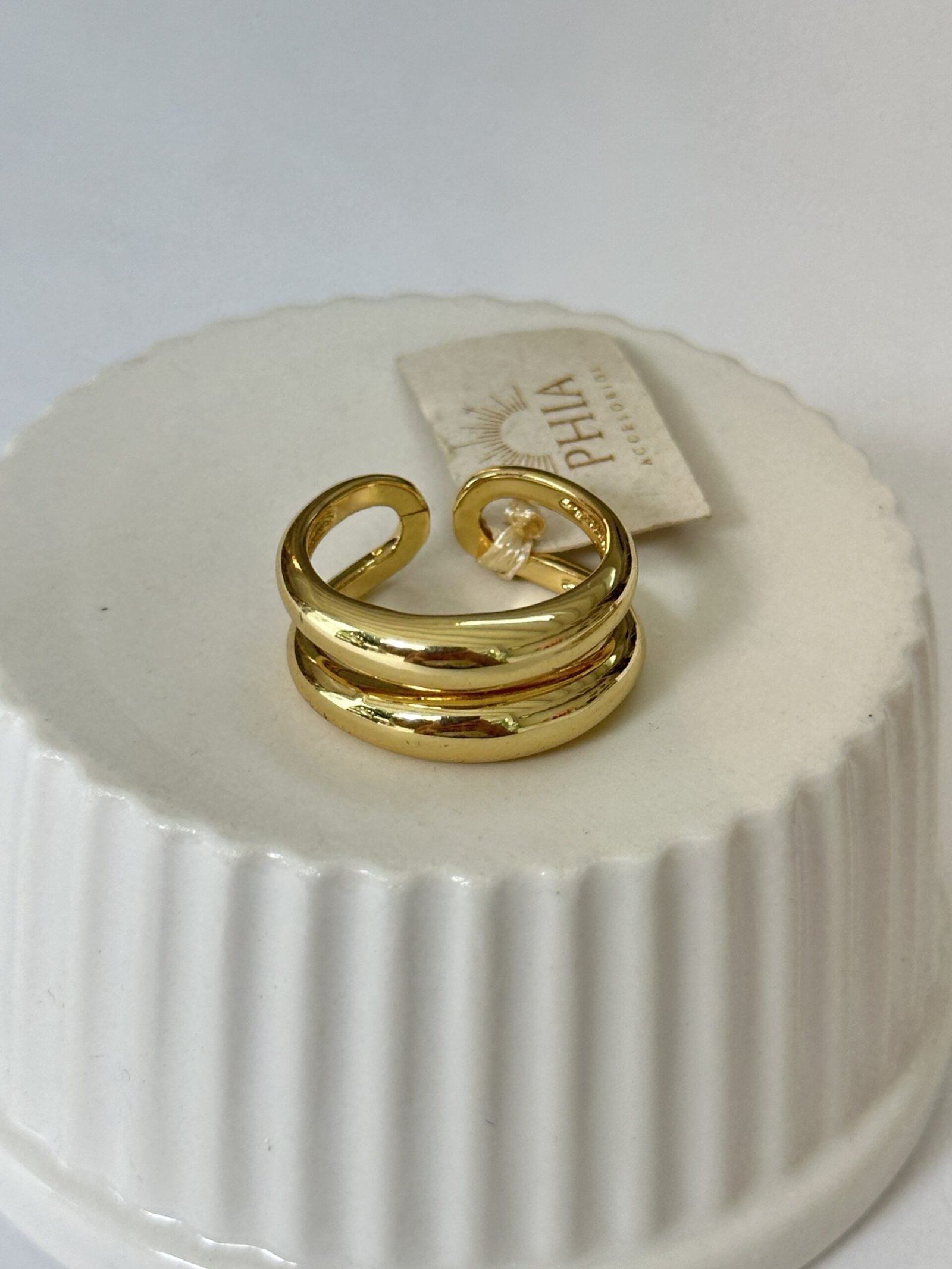 Anillo doble grueso - Imagen 2