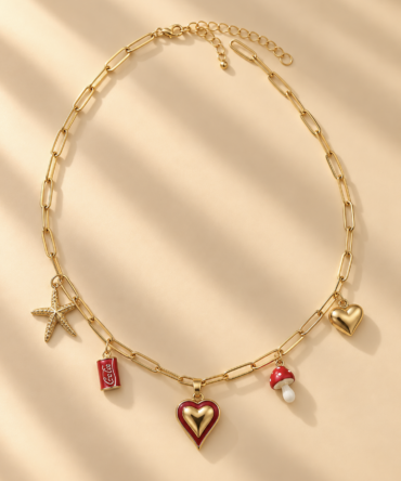 Collar Dorado Sweet Charms