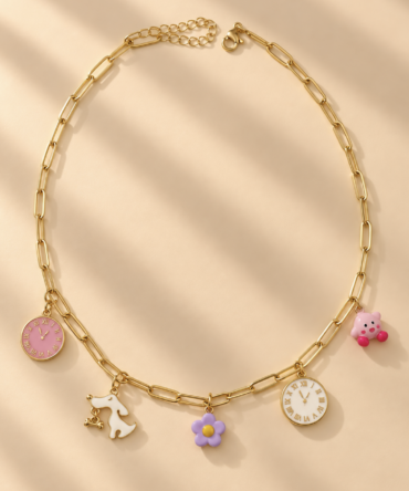 Collar Dorado Lovely Charms