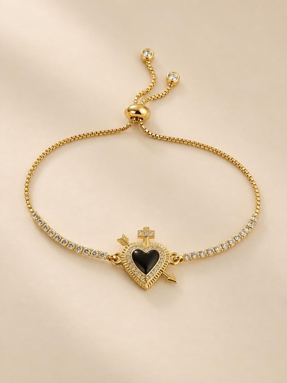 Pulsera Sagrado Corazón Negro