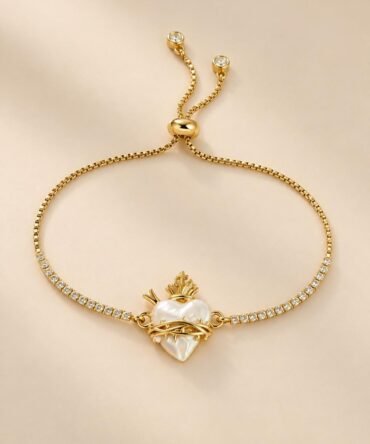 Pulsera Sagrado Corazón Nácar