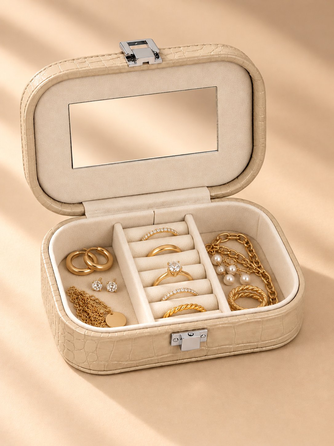 Organizador de Joyas Elegance Beige - Imagen 3