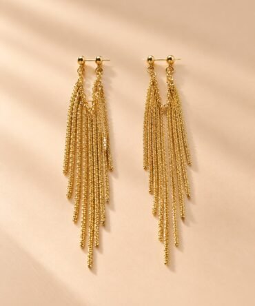 Aretes Golden Rain