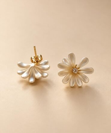Aretes Flor Margarita