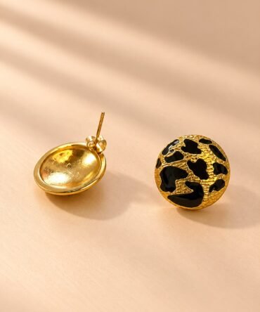 Aretes Animal Print Dorado