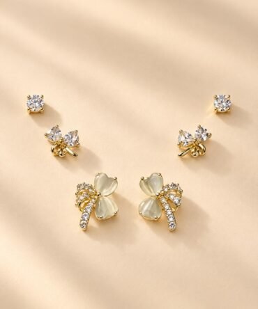Set de Topitos Lazos Gold