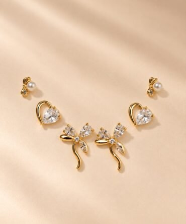 Set de Topitos Moños Gold